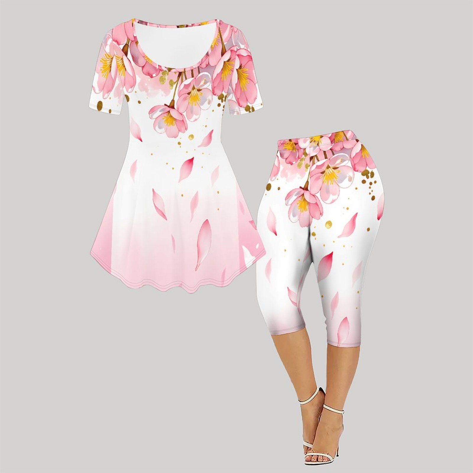 Ensemble deux pièces imprimé v - Romper Floral Print avis et prix