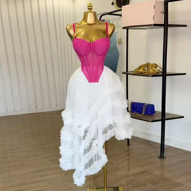 Ensemble Robe Femme : Tunique  - Crop Top Crochet avis et prix