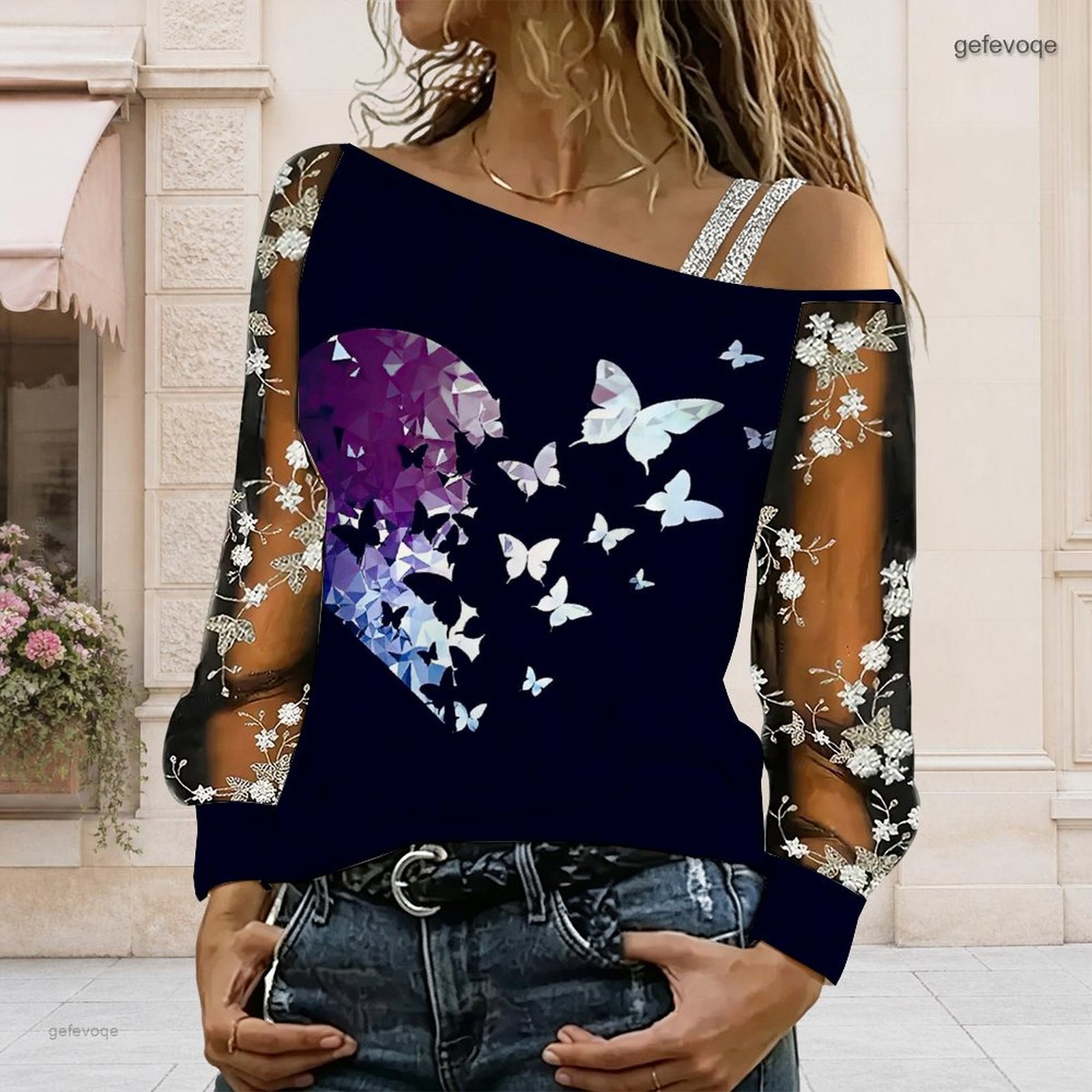 Chemisier femme à épaules dénu - Blouse Off Shoulder avis et prix
