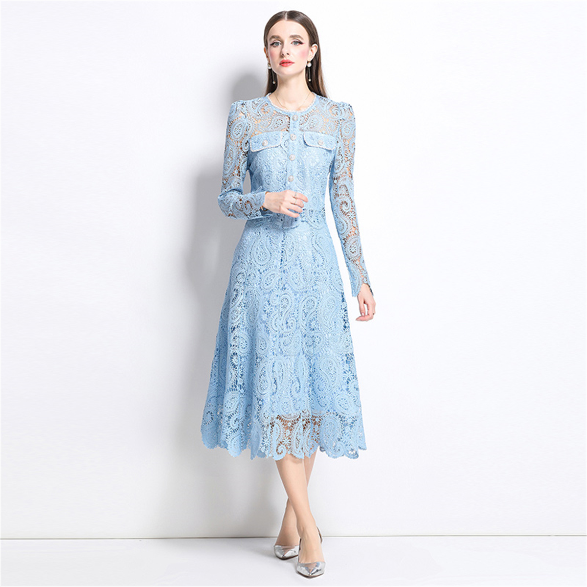 Ensemble deux pièces en dentel - Midi Skirt Floral avis et prix